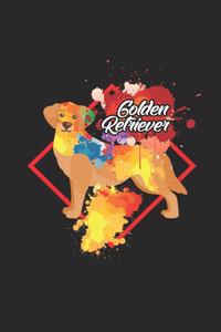 Golden Retriever: Notizbuch/Tagebuch/Aufgabenheft/120 Seiten/Gepunktete Seiten,6x9 Zoll