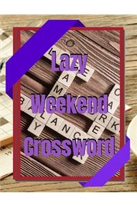 Lazy Weekend Crossword