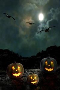 Halloween Night Pumpkins Lined notebook