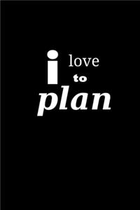 2020 Weekly Planner I love To Plan 134 Pages