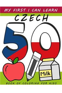 My First I Can Learn Czech Book of Coloring For Kids