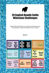 20 English Boodle Selfie Milestone Challenges: English Boodle Milestones for Memorable Moments, Socialization, Indoor & Outdoor Fun, Training Book 3