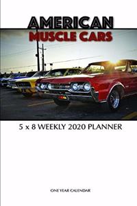 American Muscle Cars 5 x 8 Weekly 2020 Planner