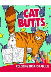 Cat Butts Coloring Book For Adults