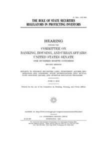 The role of state securities regulators in protecting investors