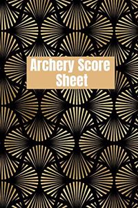 Archery score sheet