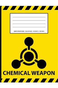 Chemical Weapon Warning Periodic Table Chemistry Composition Notebook
