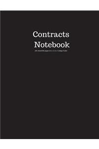 Contracts Notebook 200 Sheet/400 Pages 8.5 X 11 In.-College Ruled