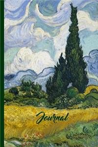 Vincent Van Gogh Wheat Field with Cypresses Journal