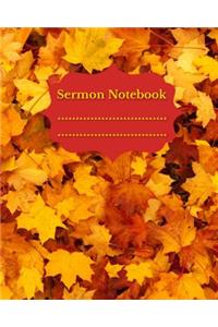 Autumn Sermon Notebook