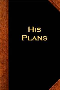 2019 Daily Planner For Men His Plans Vintage Style
