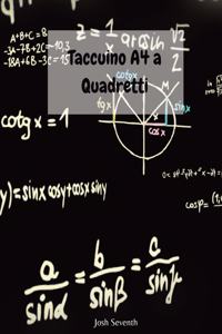Taccuino A4 a Quadretti