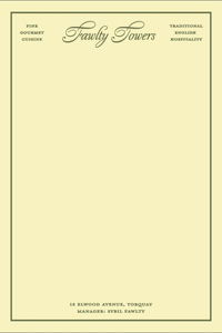 Fawlty Towers: Fictional Hotel Notepad Set