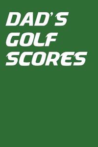 Dad's Golf Scores