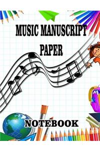 Music Manuscript Paper Notebook