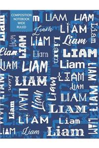 Liam Composition Notebook Wide Ruled