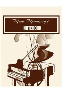 Music Manuscript Notebook