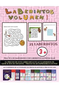 Práctica de habilidades con laberintos en Preescolar (Laberintos - Volumen 1)