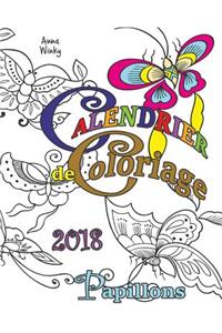 Calendrier de Coloriage 2018 Papillons