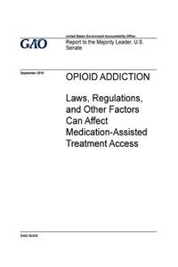 Opioid addiction, laws, regulations, and other factors can affect medication-assisted treatment access