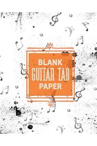 Blank Guitar Tab Paper