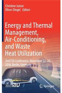 Energy and Thermal Management, Air-Conditioning, and Waste Heat Utilization: 2nd Eta Conference, November 22-23, 2018, Berlin, Germany