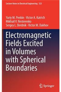 Electromagnetic Fields Excited in Volumes with Spherical Boundaries