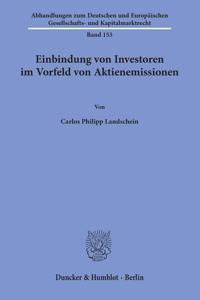Einbindung Von Investoren Im Vorfeld Von Aktienemissionen