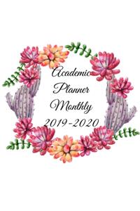Academic Planner Monthly 2019-2020