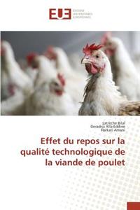 Effet Du Repos Sur La Qualité Technologique de la Viande de Poulet
