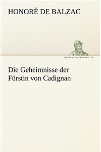 Geheimnisse Der Furstin Von Cadignan