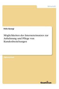 Möglichkeiten des Interneteinsatzes zur Anbahnung und Pflege von Kundenbeziehungen