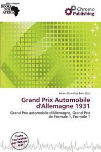 Grand Prix Automobile D'Allemagne 1931