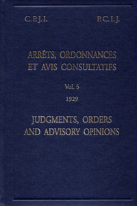 Judgments, orders and advisory opinions