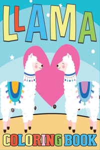 Llama Coloring Book