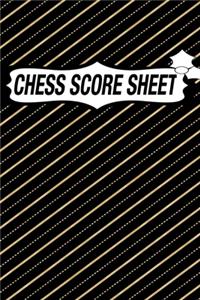 Chess Score Sheet