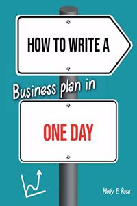 How To Write A Business Plan In One Day