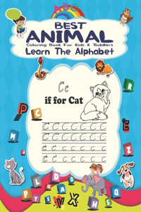 best animal coloring book for kids & toddlers - learn the alphabet