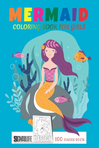 Mermaid Coloring Book For Girls