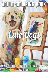 Cute Dog Coloring Book