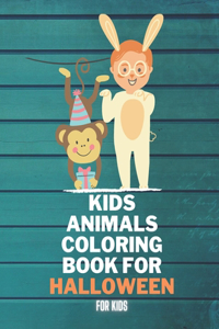 Kids Animals Coloring Book For Halloween