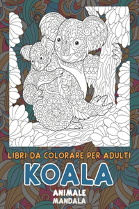 Libri da colorare per adulti - Mandala - Animale - Koala