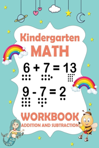 Kindergarten math workbook addition and subtraction
