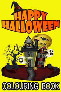 happy halloween colouring book