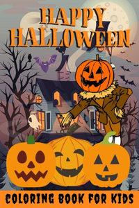 Happy Halloween Coloring Book for kids
