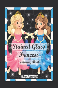 Stained Glass Princess Coloring Book For Adults