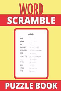 Word Scramble Puzzle Book: Word Jumbles Puzzle Books for adults, Fun Activity Games for Adults