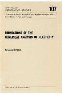 Foundations of the Numerical Analysis of Plasticity