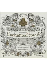 Enchanted Forest: An Inky Quest & Coloring Book