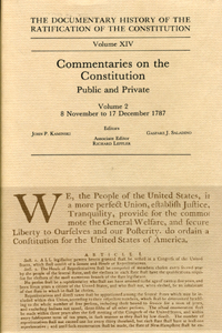 Documentary History of the Ratification of the Constitution, Volume 14